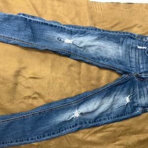 Encore Jeans Blue Distressed Skinny Jeans